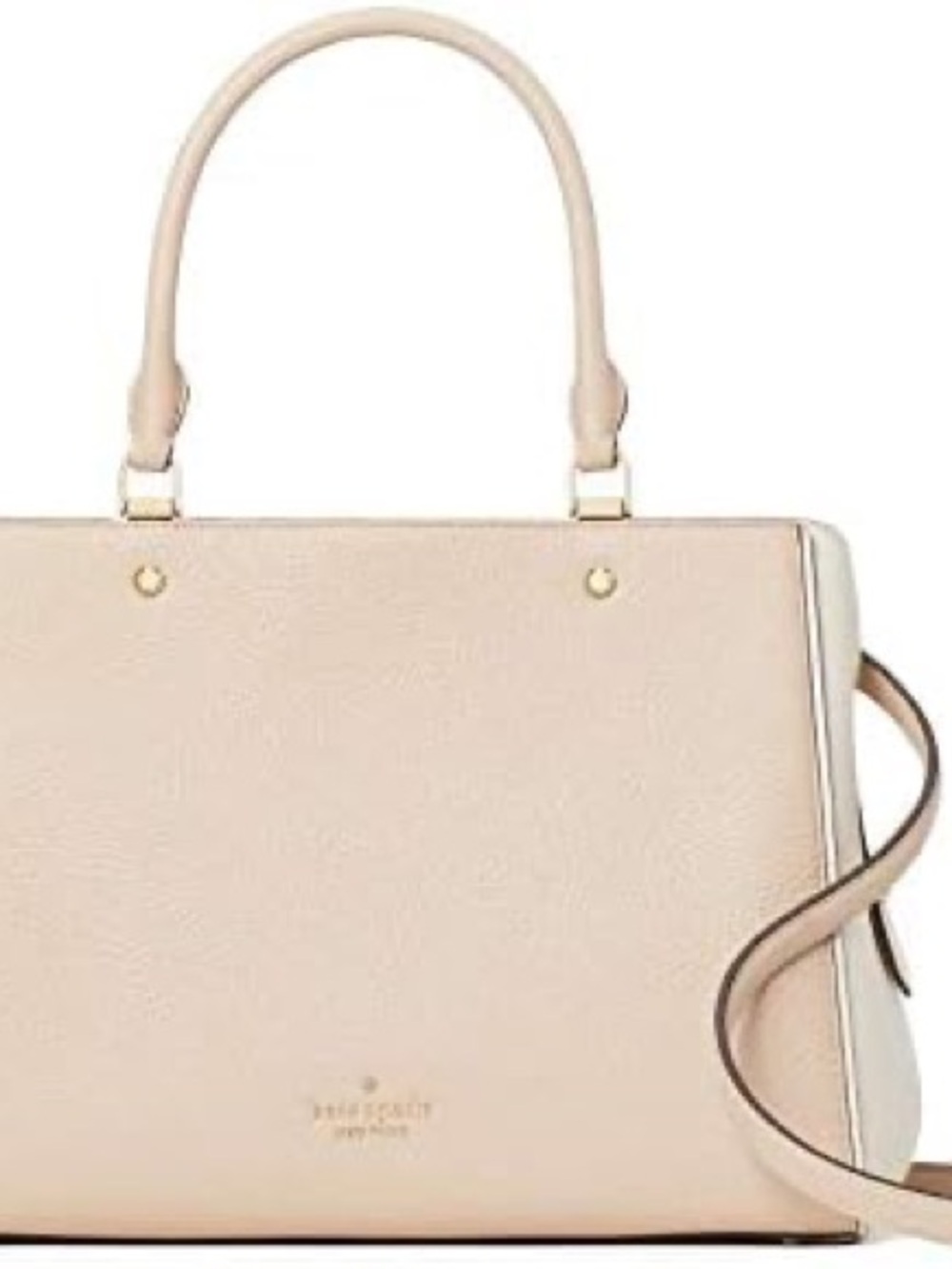 kate spade Pebbled Leather Satchel with Gold Hardware